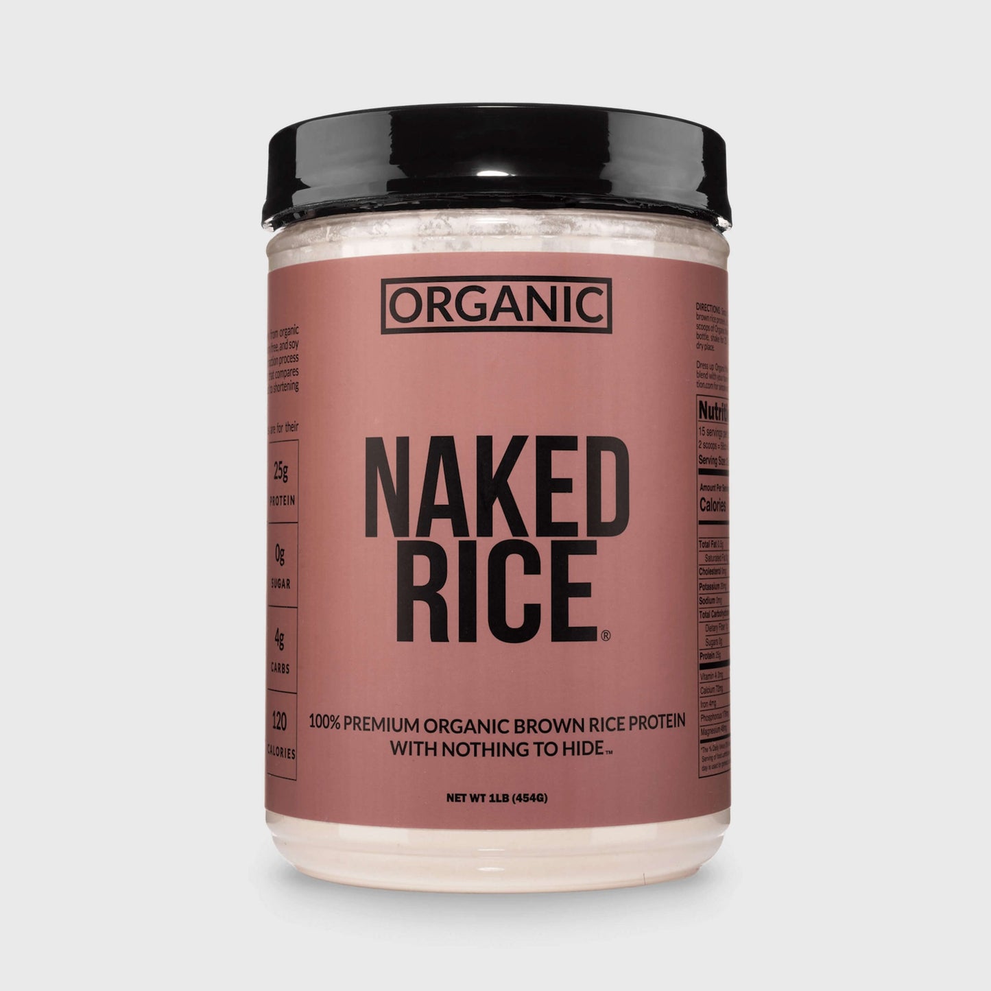 Organic Brown Rice Protein Powder 1lb - Unflavored 1LB for Simple Daily Protein Routines