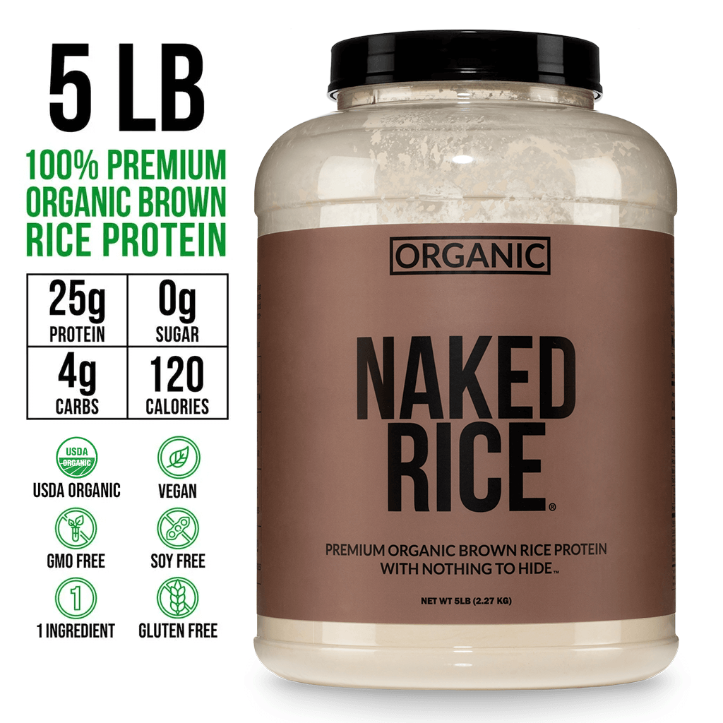 Organic Brown Rice Protein Powder - 5LB Unflavored for Simple Daily Protein Routines
