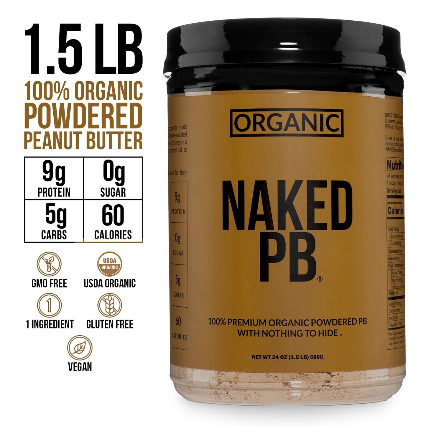 Organic Powdered Peanut Butter - Organic for Simple Daily Protein Routines