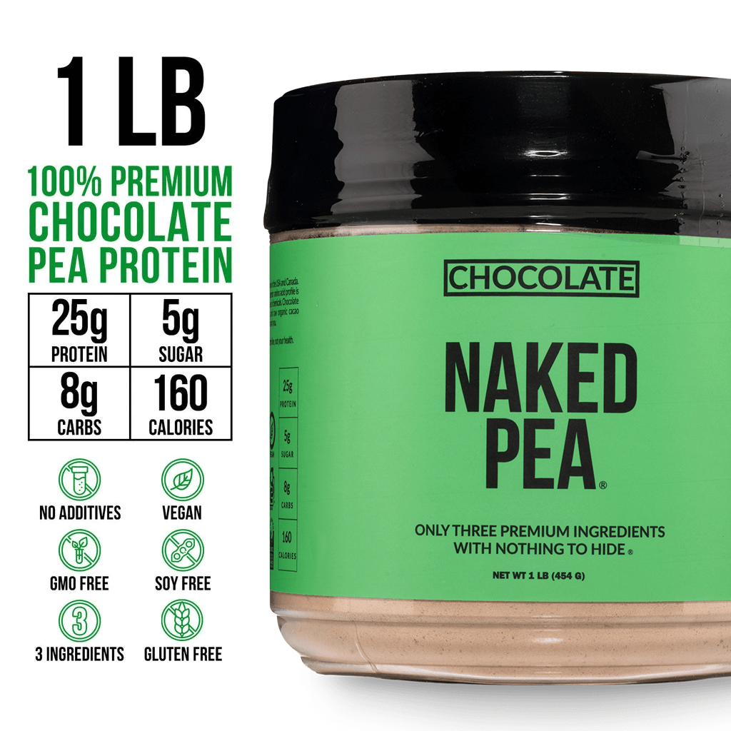 Chocolate Pea Protein Powder - Chocolate - Compact Size for Simple Daily Protein Routines