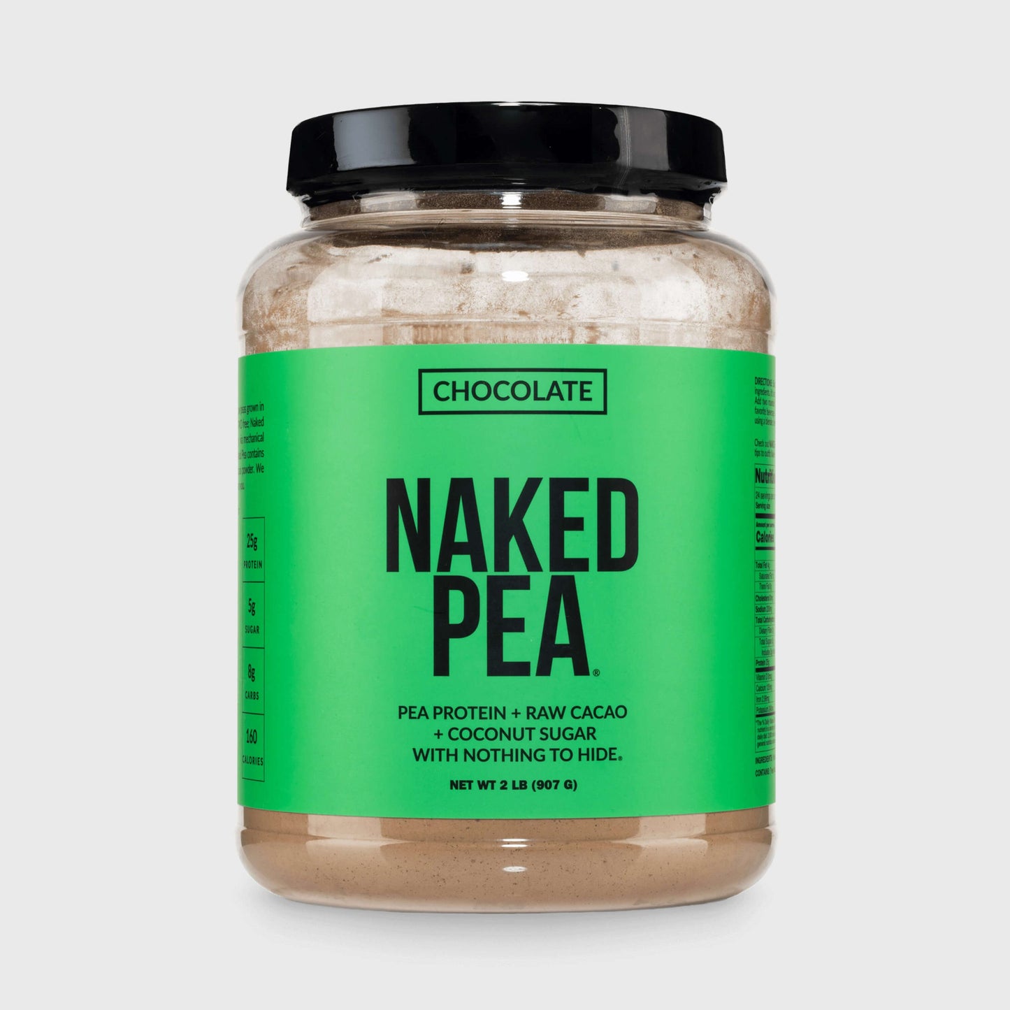 Chocolate Pea Protein Powder - Chocolate - Standard Size for Simple Daily Protein Routines