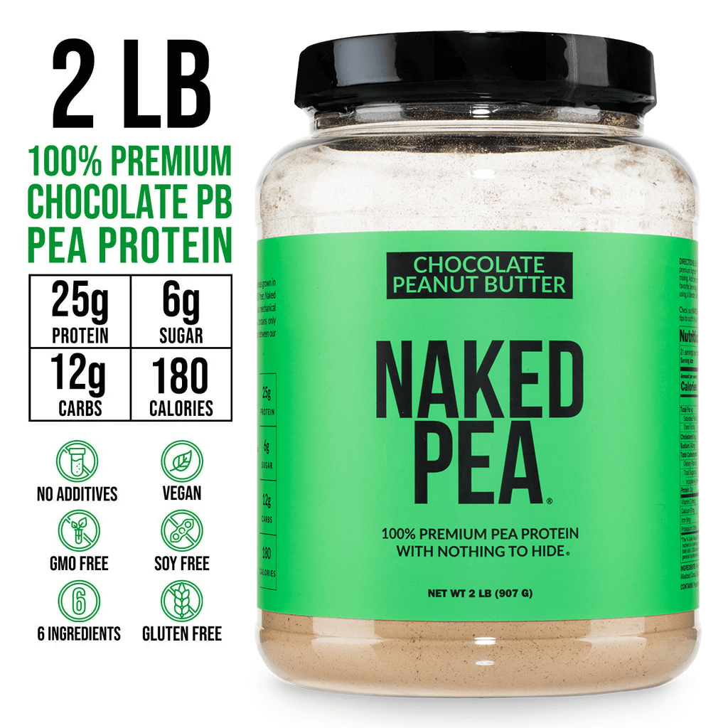 Chocolate Peanut Butter Pea Protein Powder - Chocolate PB - Chocolate Formula for Simple Daily Protein Routines