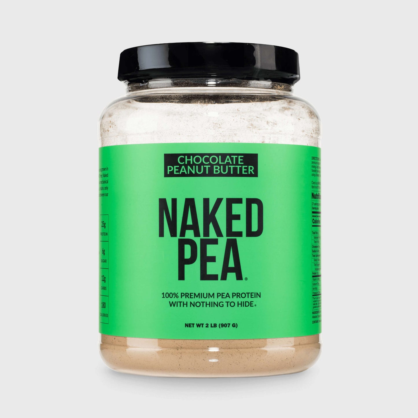 Chocolate Peanut Butter Pea Protein Powder - Chocolate PB - Chocolate Formula for Simple Daily Protein Routines