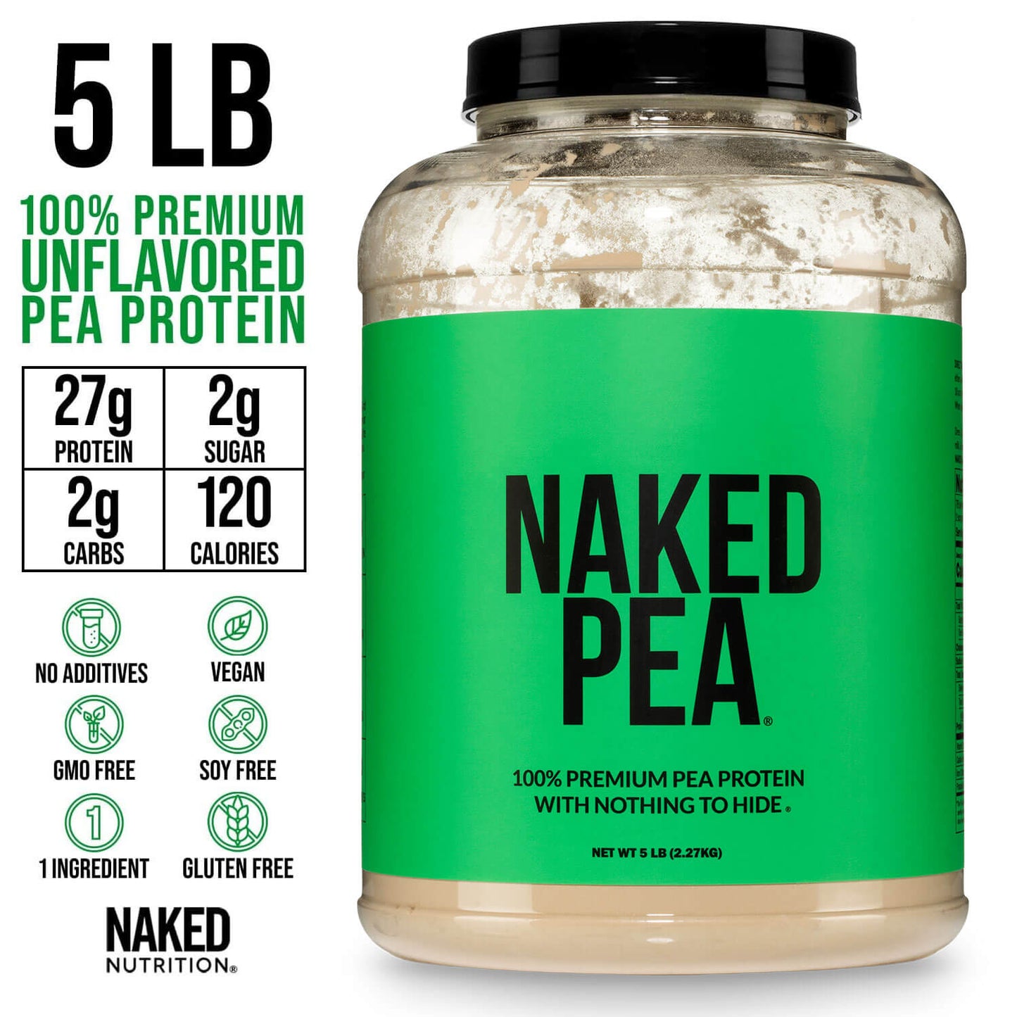 Pea Protein Powder - Unflavored - Value Size for Simple Daily Protein Routines