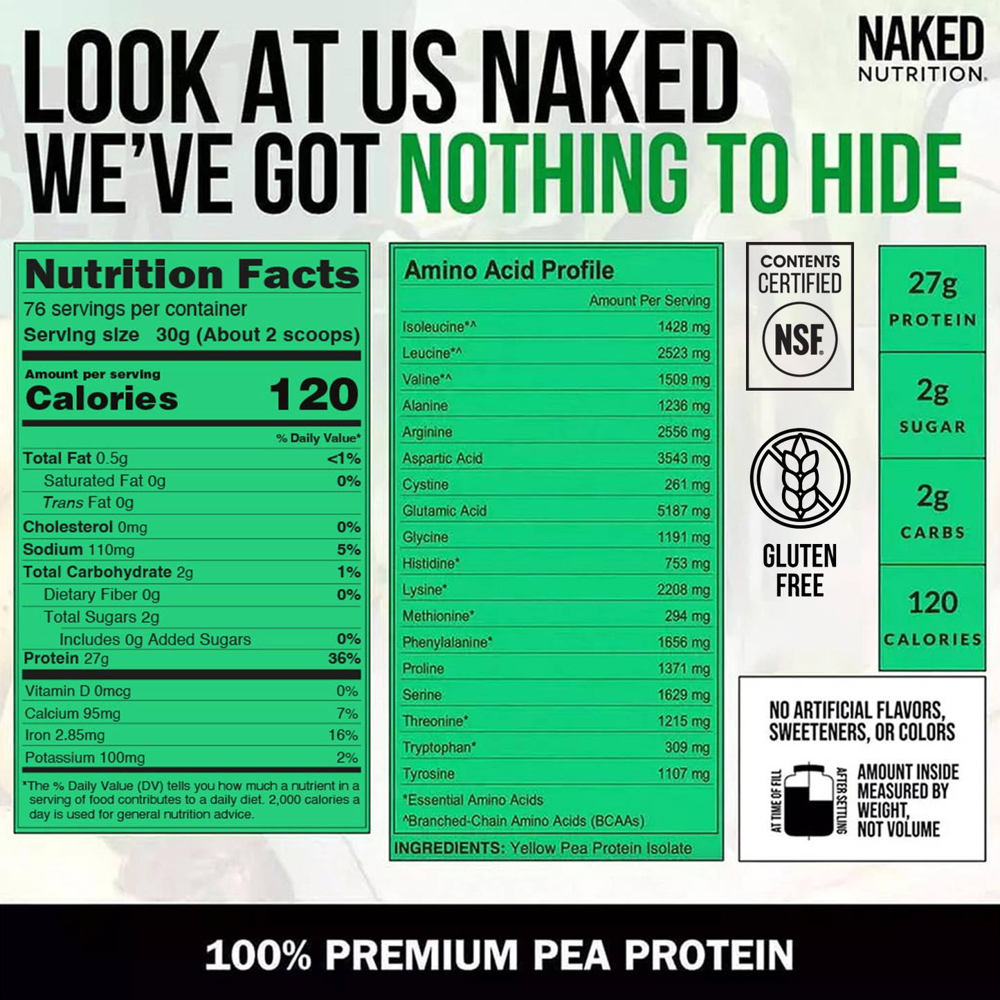 Pea Protein Powder - Unflavored - Value Size for Simple Daily Protein Routines