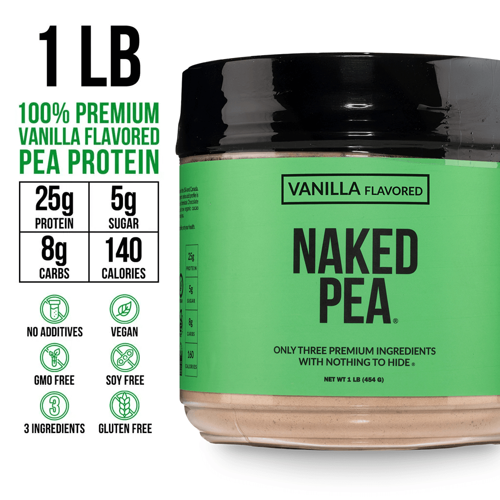Vanilla Pea Protein Powder - Vanilla - Compact Size for Simple Daily Protein Routines