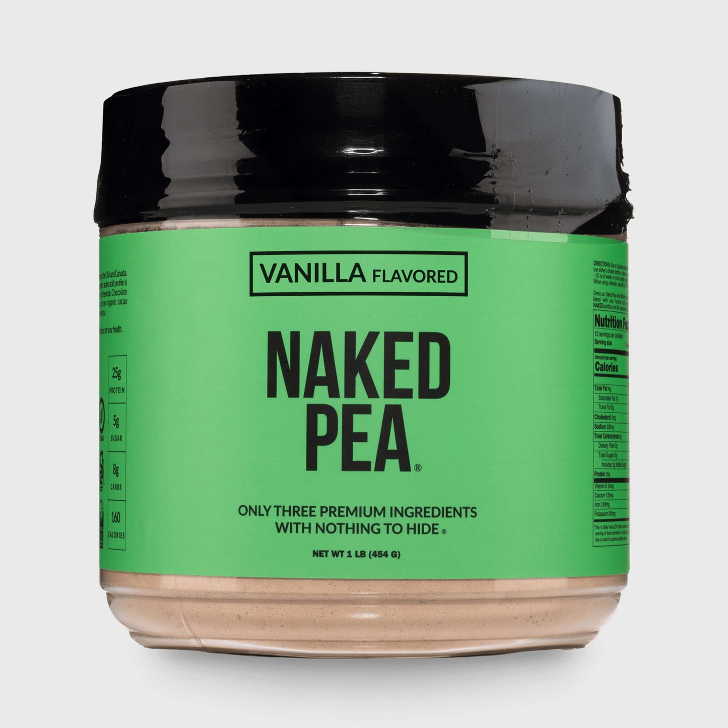 Vanilla Pea Protein Powder - Vanilla - Compact Size for Simple Daily Protein Routines
