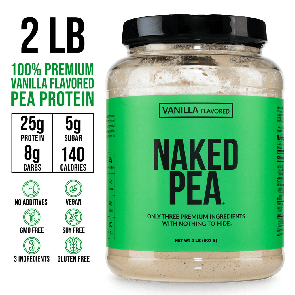 Vanilla Pea Protein Powder - Vanilla - Standard Size for Simple Daily Protein Routines