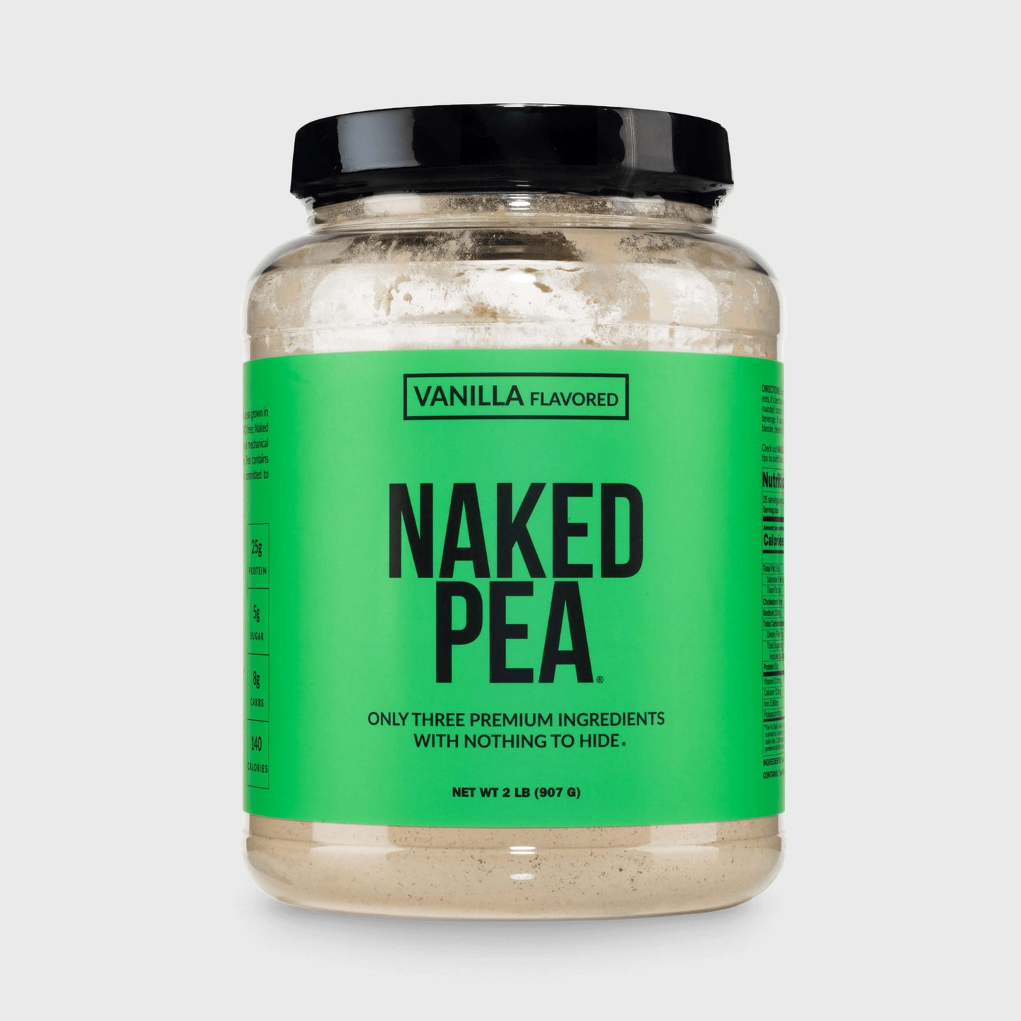 Vanilla Pea Protein Powder - Vanilla - Standard Size for Simple Daily Protein Routines