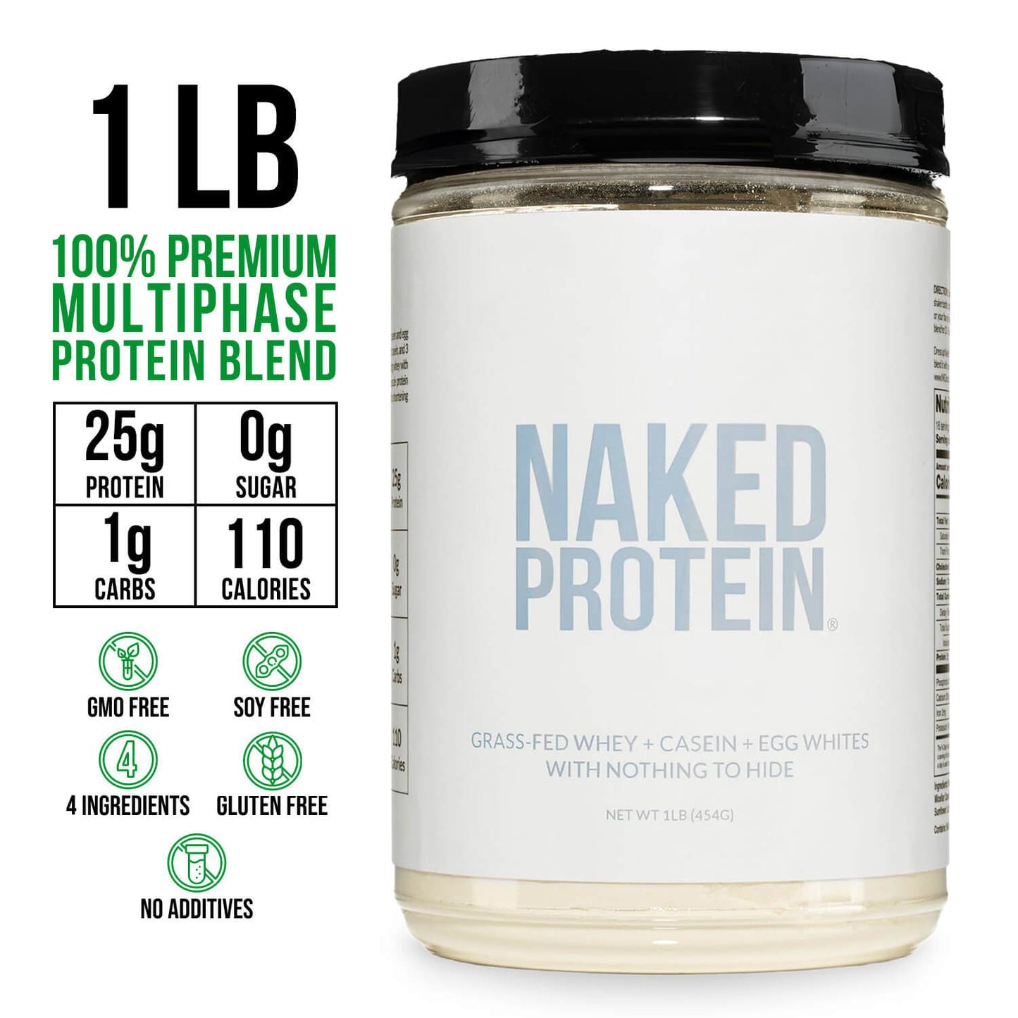Protein Powder Blend - 1LB Egg Whey & Casein Protein Blend - 1LB for Simple Daily Protein Routines