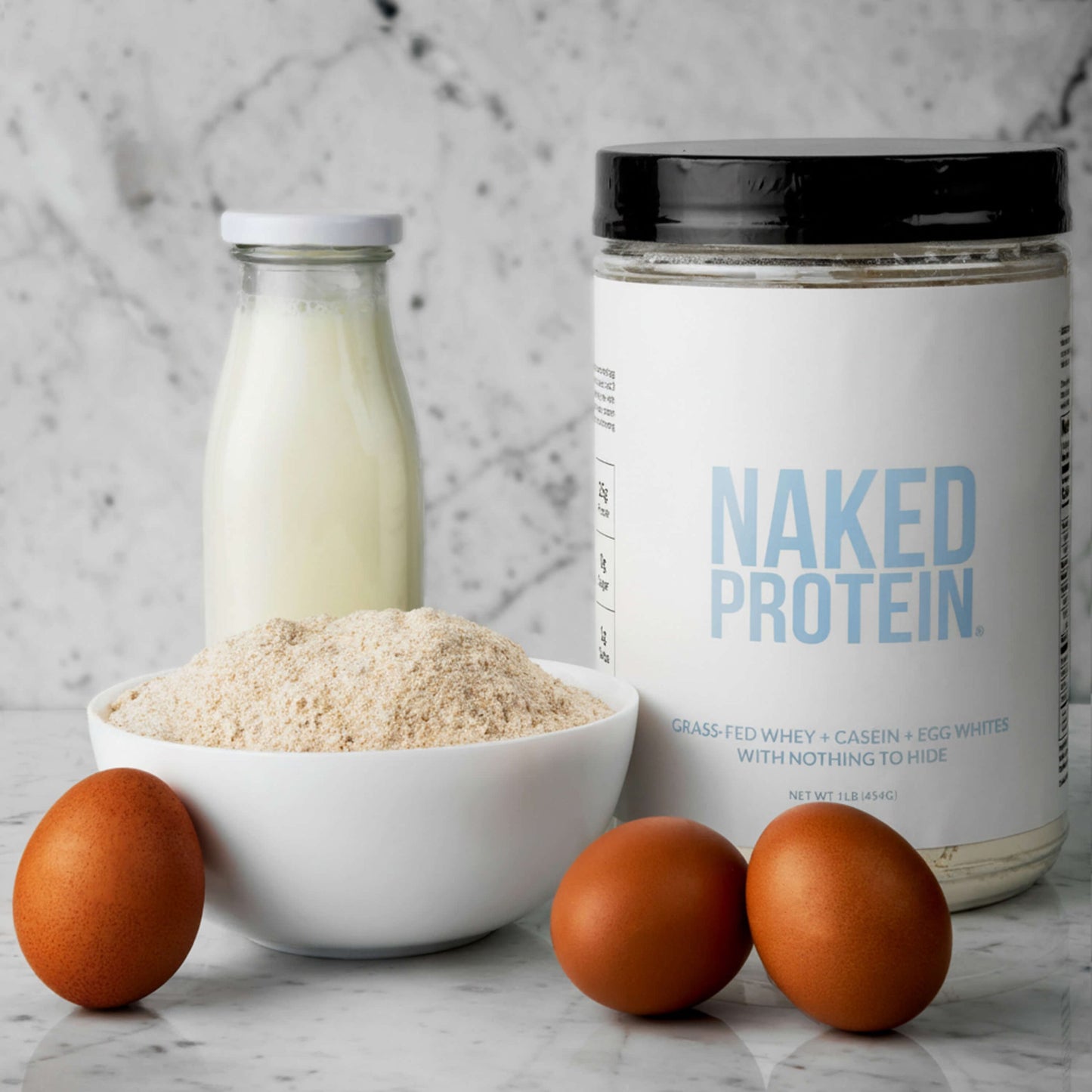 Protein Powder Blend - 1LB Egg Whey & Casein Protein Blend - 1LB for Simple Daily Protein Routines