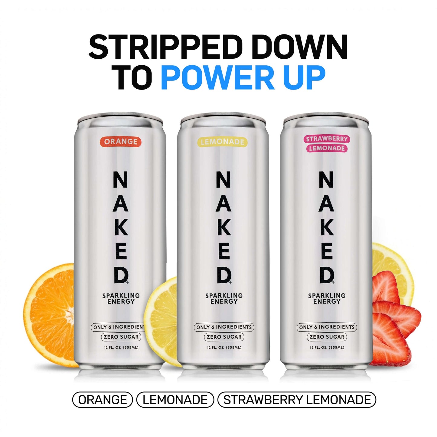Strawberry Lemonade Naked Sparkling Energy - Strawberry Lemonade for Simple Protein Drink Preparation