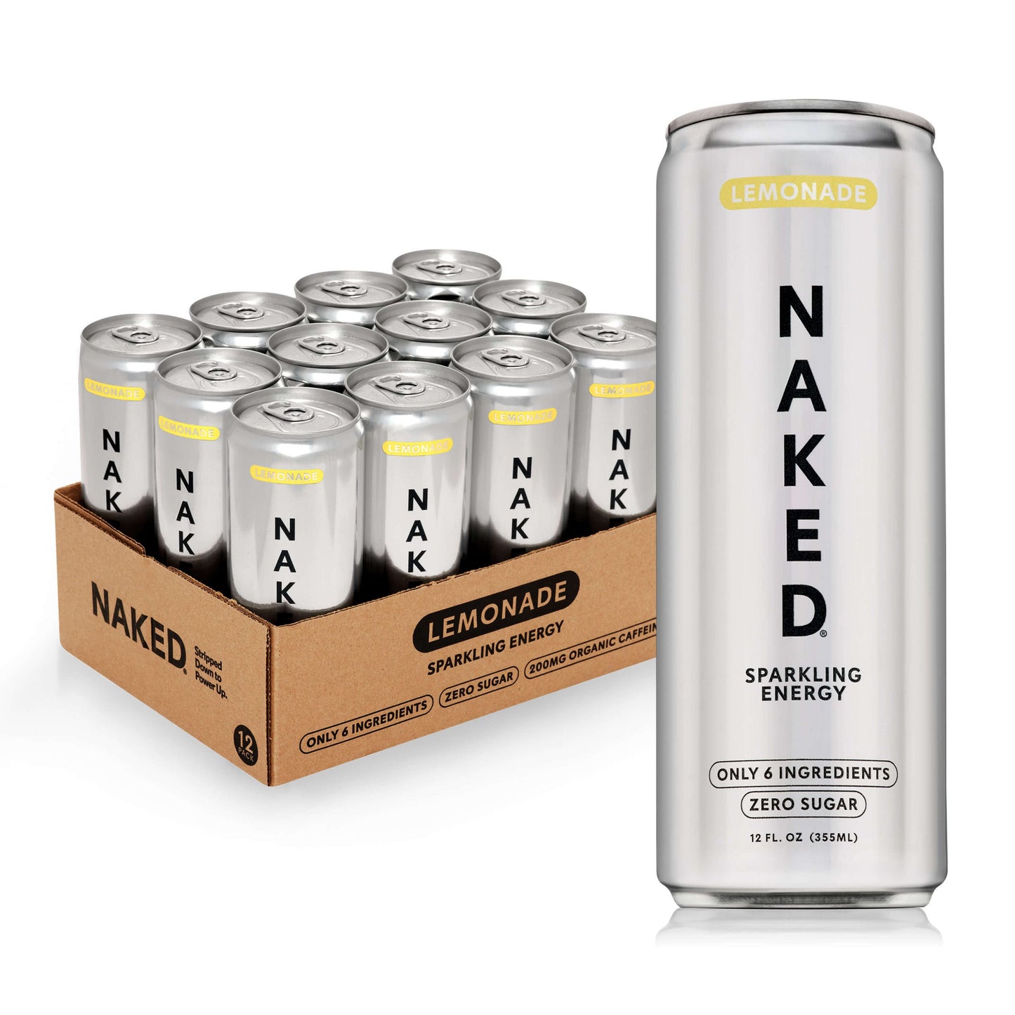 Lemonade Naked Sparkling Energy - Lemonade for Simple Protein Drink Preparation