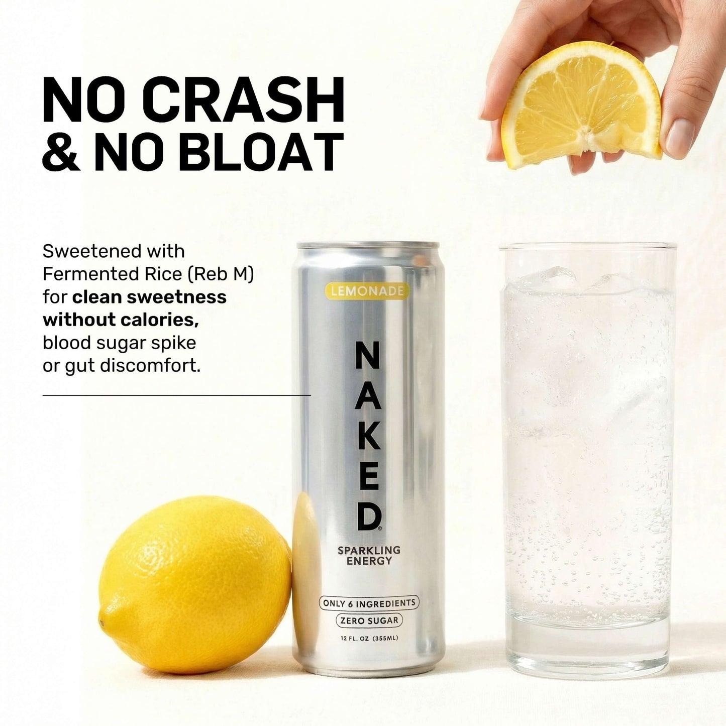 Lemonade Naked Sparkling Energy - Lemonade for Simple Protein Drink Preparation