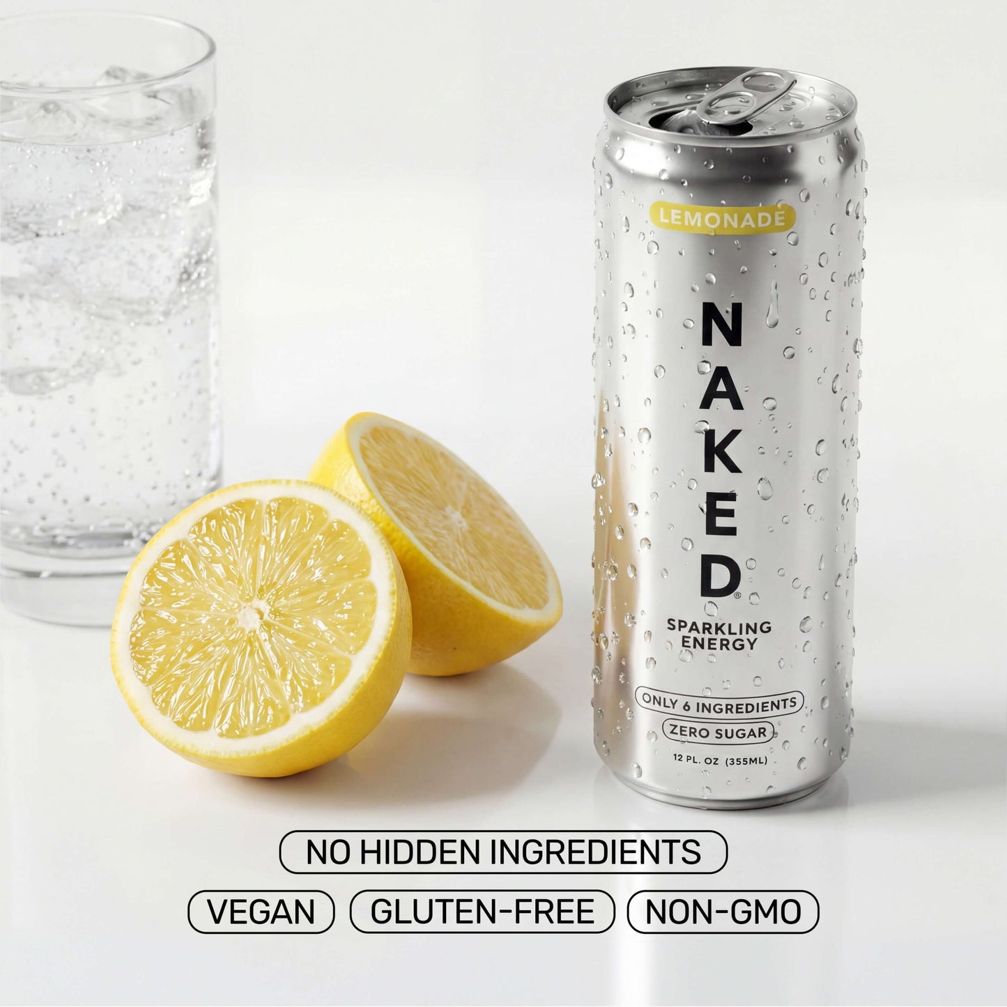 Lemonade Naked Sparkling Energy - Lemonade for Simple Protein Drink Preparation
