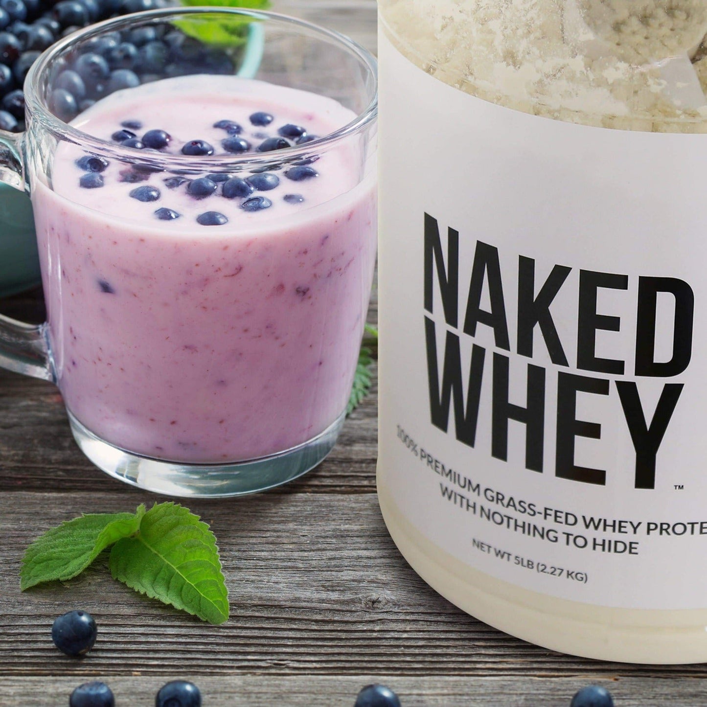 Strawberry Whey Protein Powder - Strawberry - Standard Size for Simple Daily Protein Routines