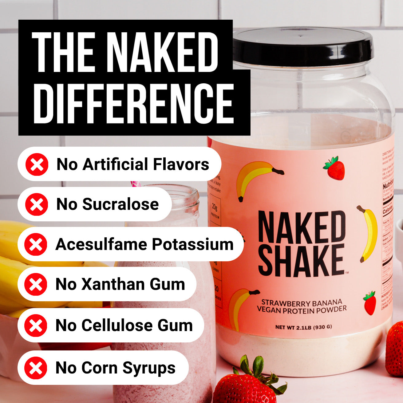 Strawberry Banana Protein Shake - Strawberry Banana for Simple Protein Drink Preparation