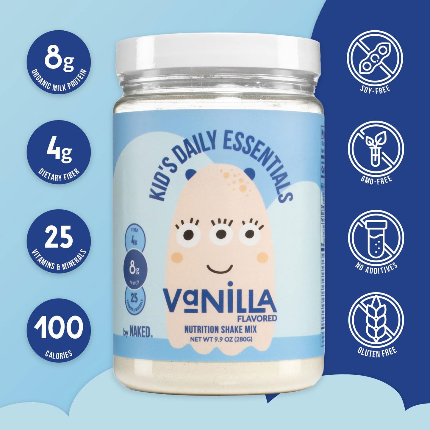 Kid's Nutrition Shake - Vanilla Formula with an Easy-to-Use Everyday Format