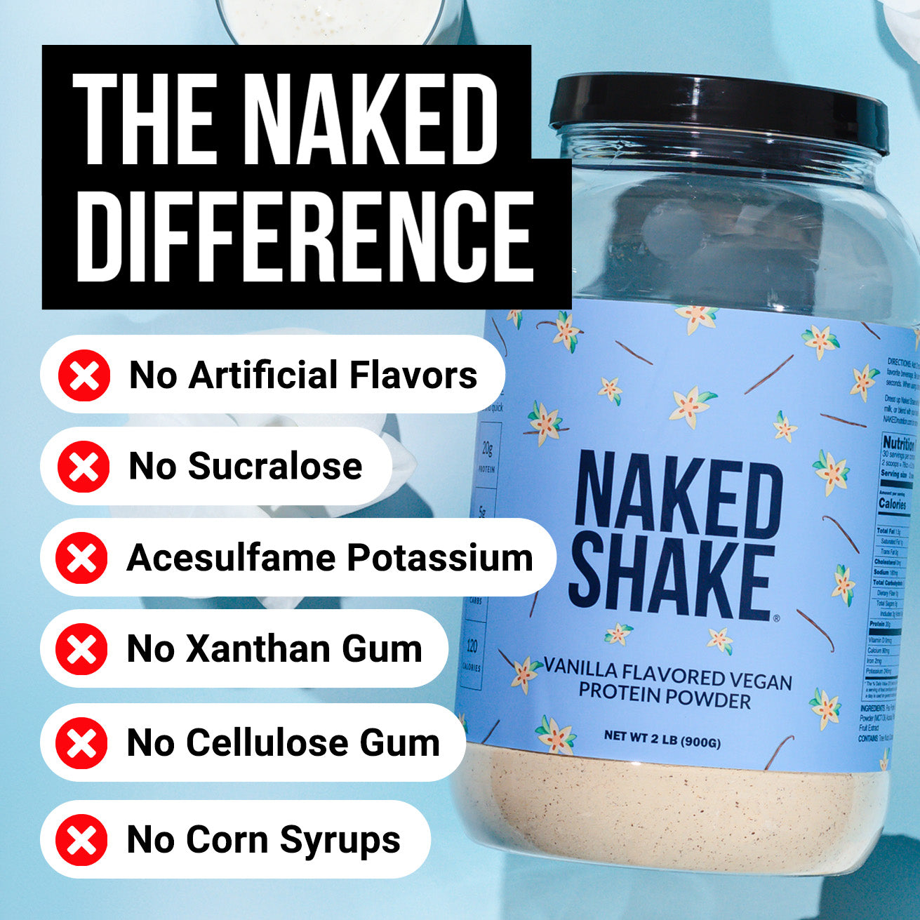 Vanilla Protein Shake - Vanilla for Simple Protein Drink Preparation