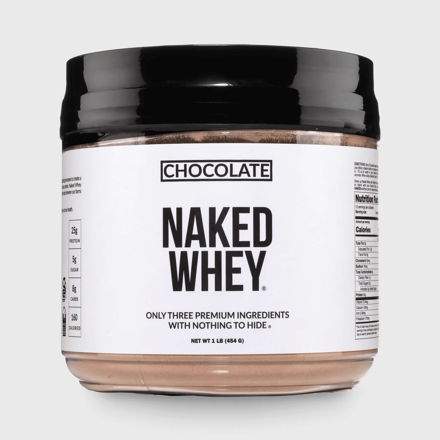 Chocolate Whey Protein Powder 1lb - Chocolate for Simple Daily Protein Routines