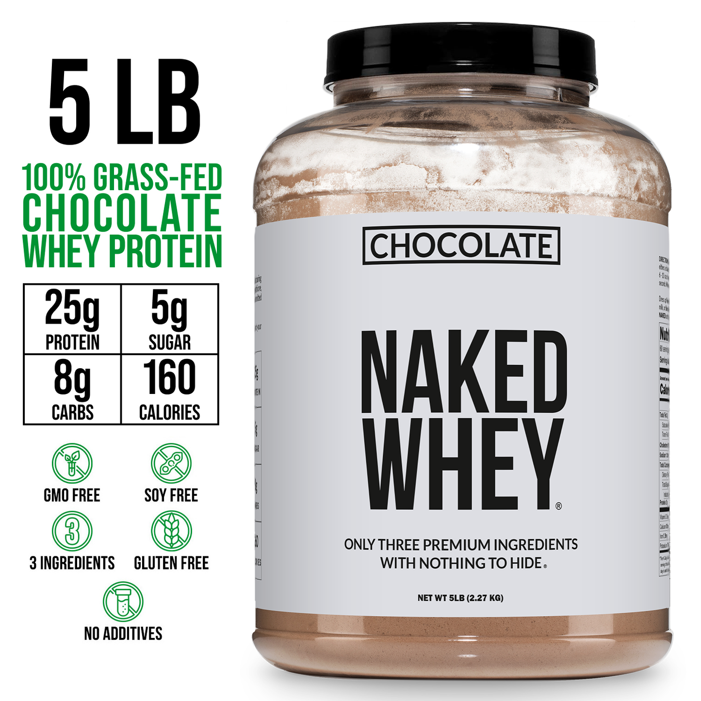 Chocolate Whey Protein Powder - Chocolate - Value Size for Simple Daily Protein Routines