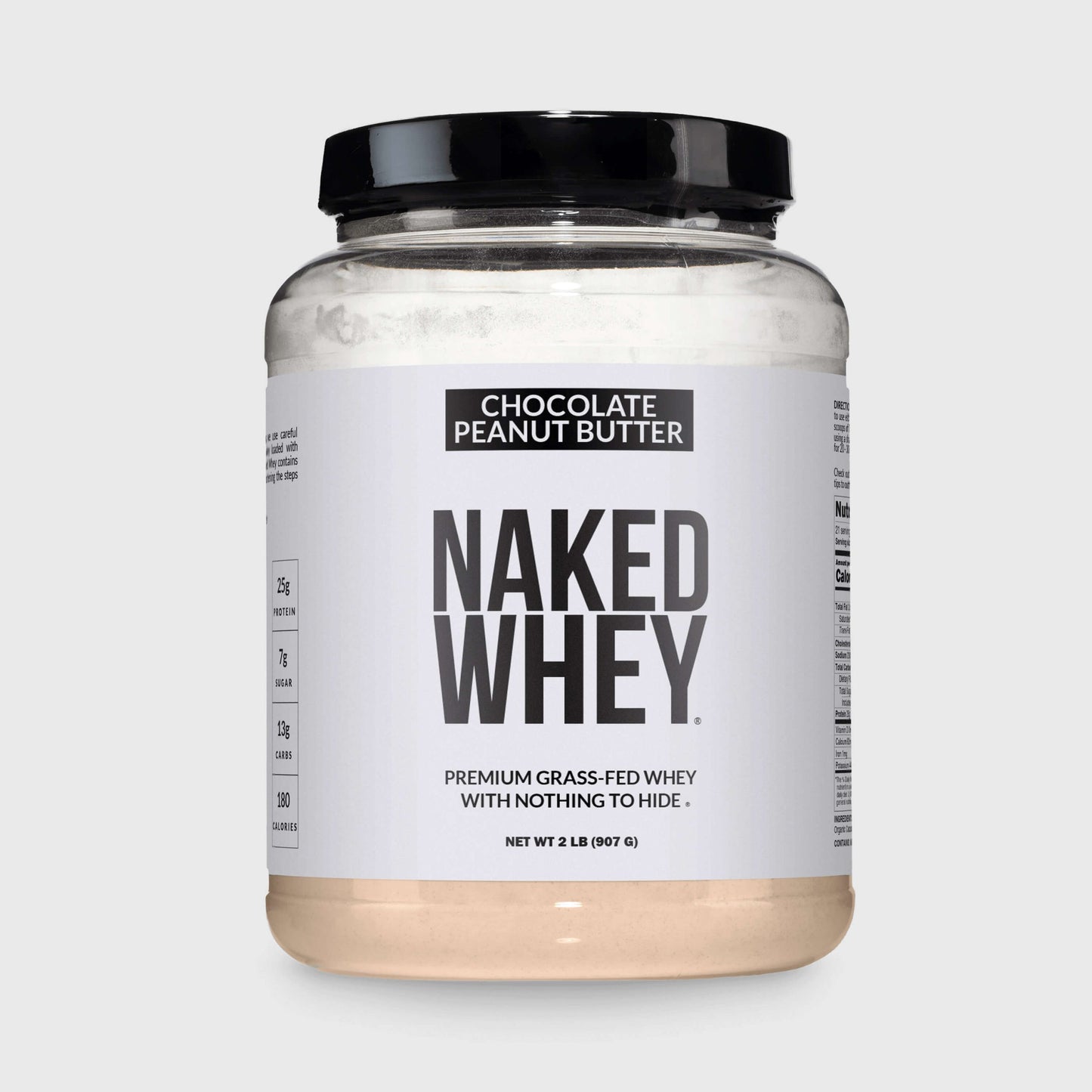 Chocolate Peanut Butter Whey Protein Powder 2LB - Chocolate PB for Simple Daily Protein Routines