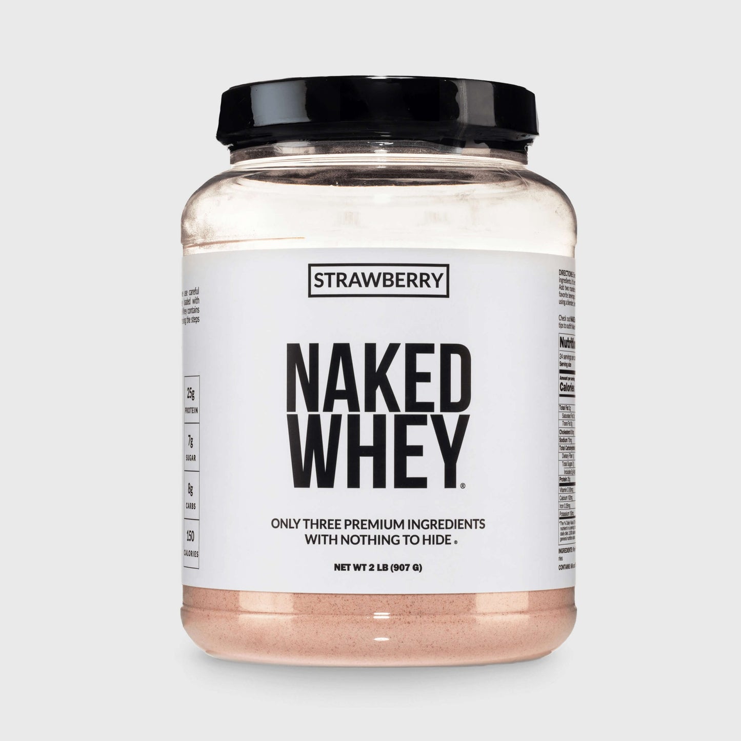 Strawberry Whey Protein Powder - Strawberry - Standard Size for Simple Daily Protein Routines
