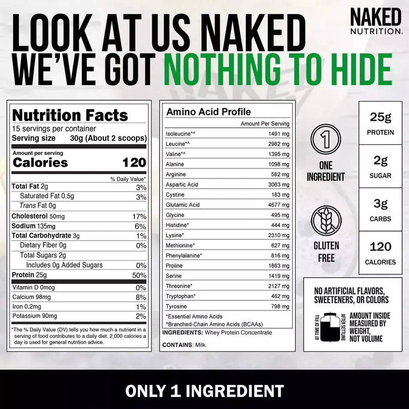 Grass Fed Whey Protein Powder - Unflavored - Compact Size for Simple Daily Protein Routines