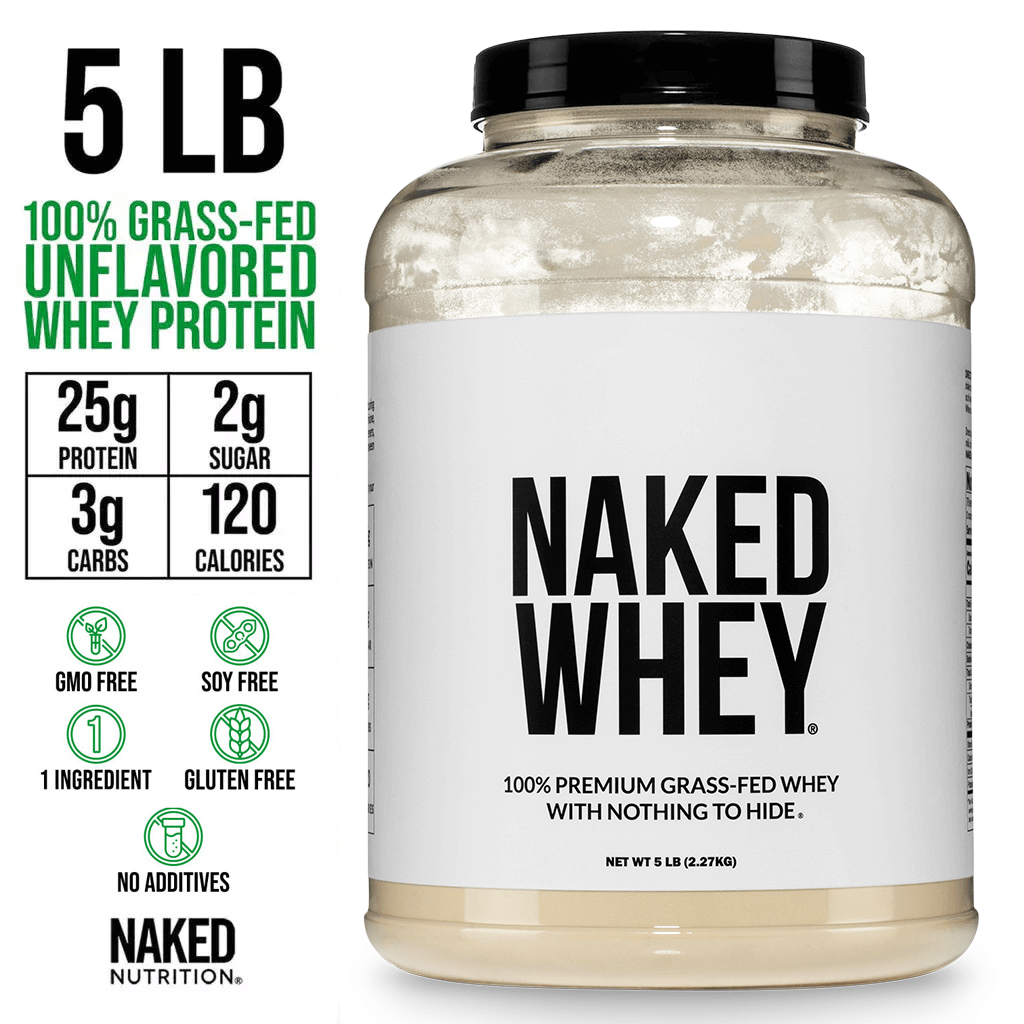 Grass Fed Whey Protein Powder - Unflavored - Bulk Size for Simple Daily Protein Routines