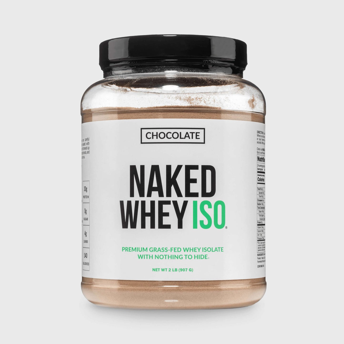 Chocolate Grass-Fed Whey Isolate Protein Powder - Chocolate for Simple Daily Protein Routines