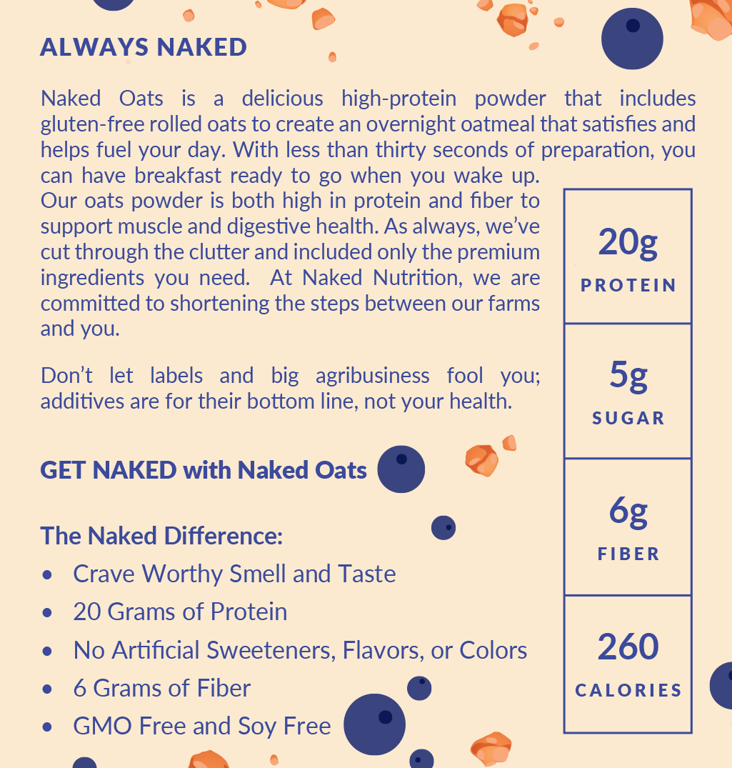Blueberry Cobbler Protein Oats - Blueberry Cobbler with a Flavorful, Easy-Prep Oat Blend