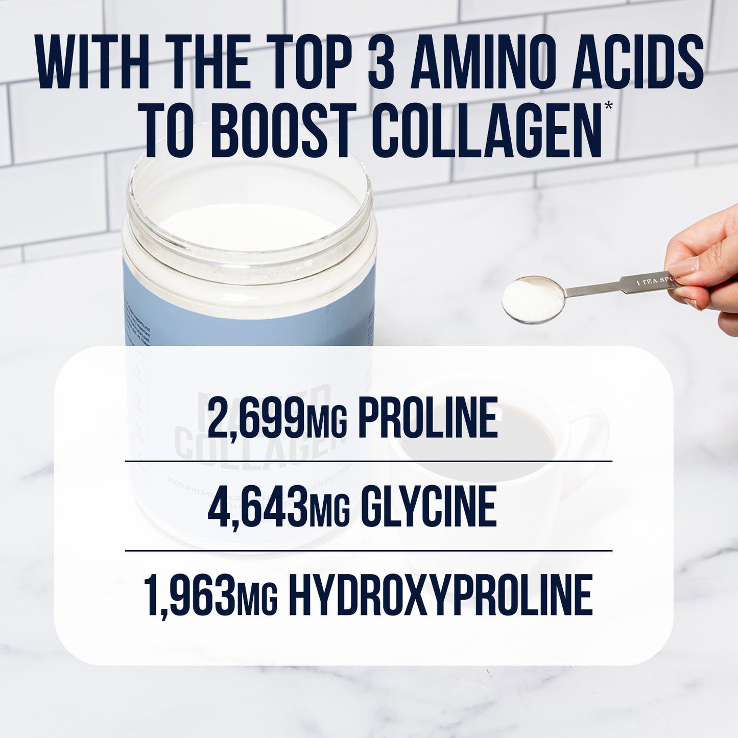 Chocolate Collagen Peptides Powder - Chocolate Collagen Peptides for Convenient Collagen Drinks and Recipes