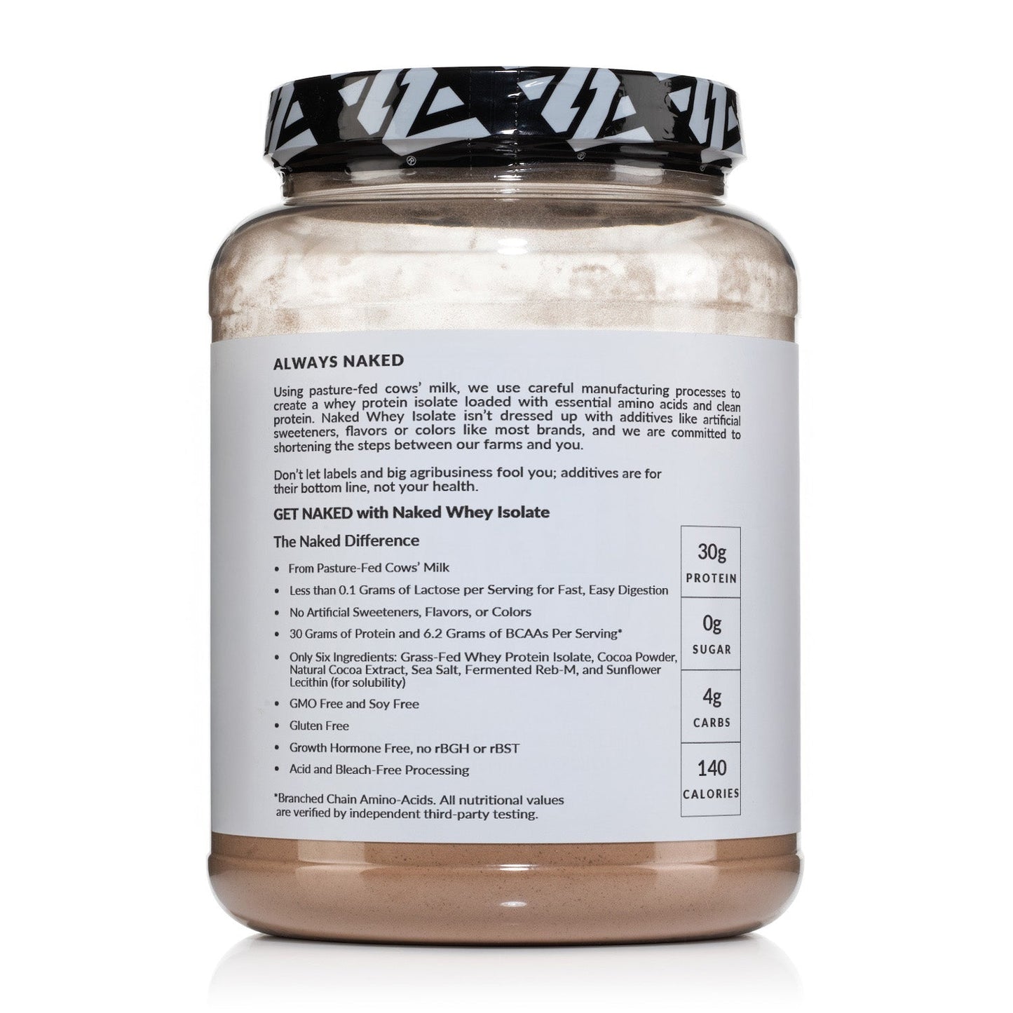 Chocolate Grass-Fed Whey Isolate Protein Powder - Chocolate for Simple Daily Protein Routines