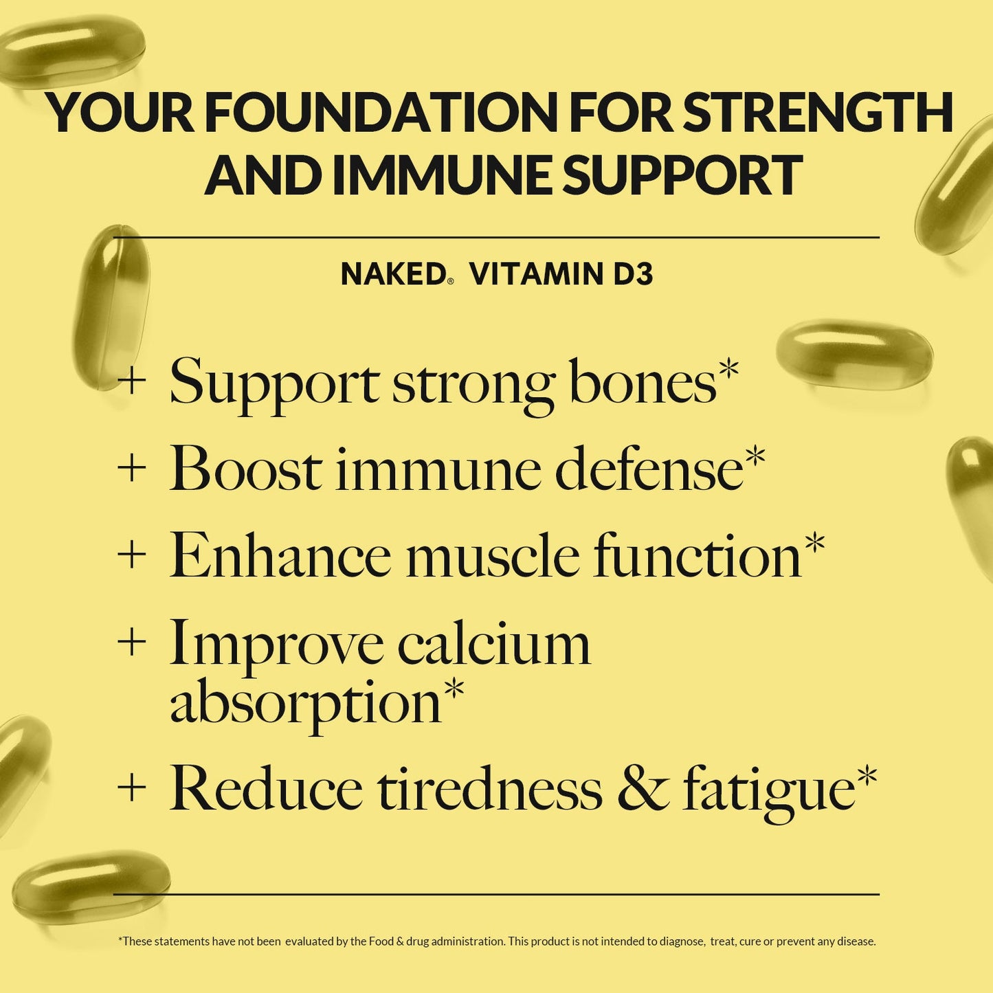 Daily Vitamin D3 Supplement - Vitamin D3 with a Simple, Straightforward Formula