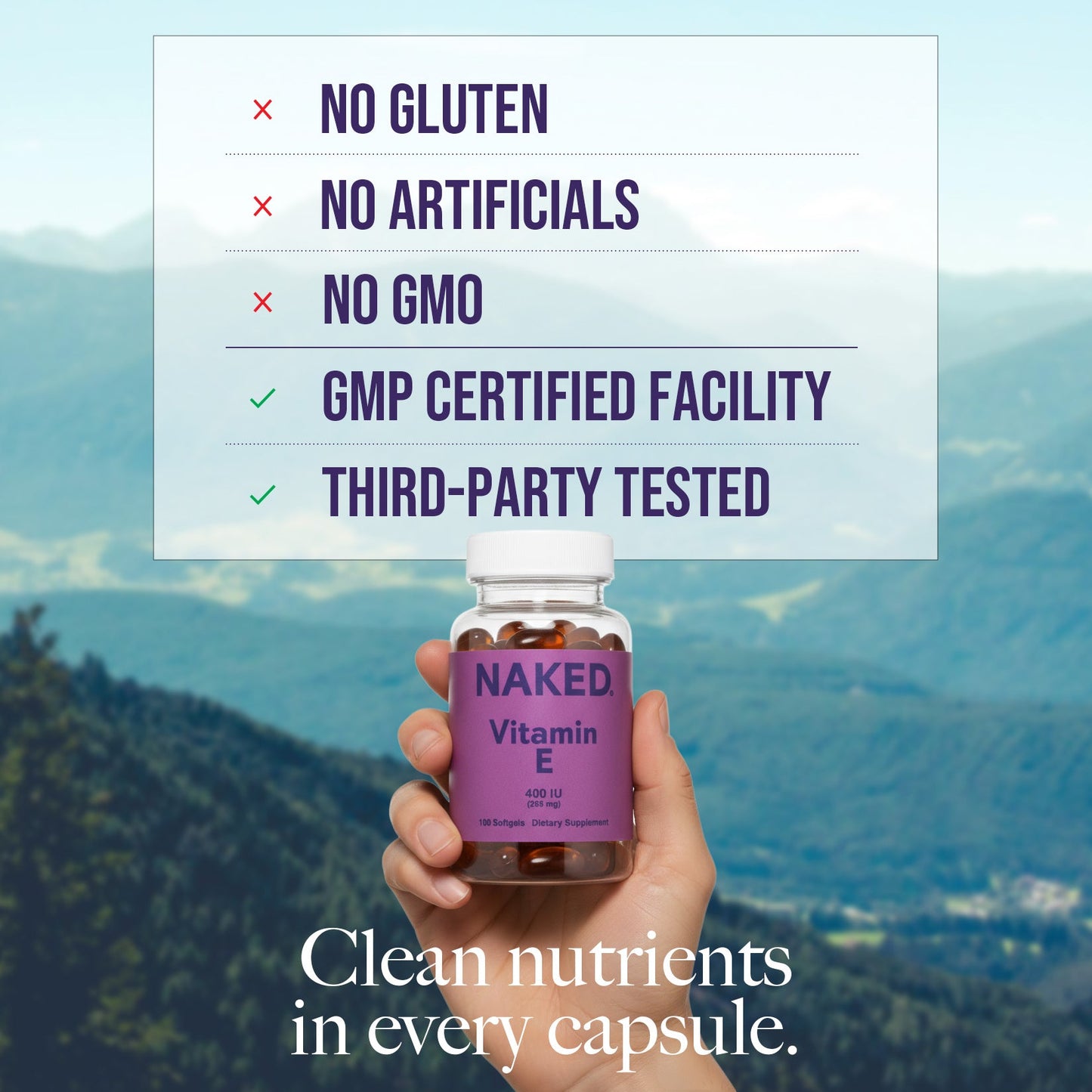Daily Vitamin E Supplement - Vitamin E with a Simple, Straightforward Formula