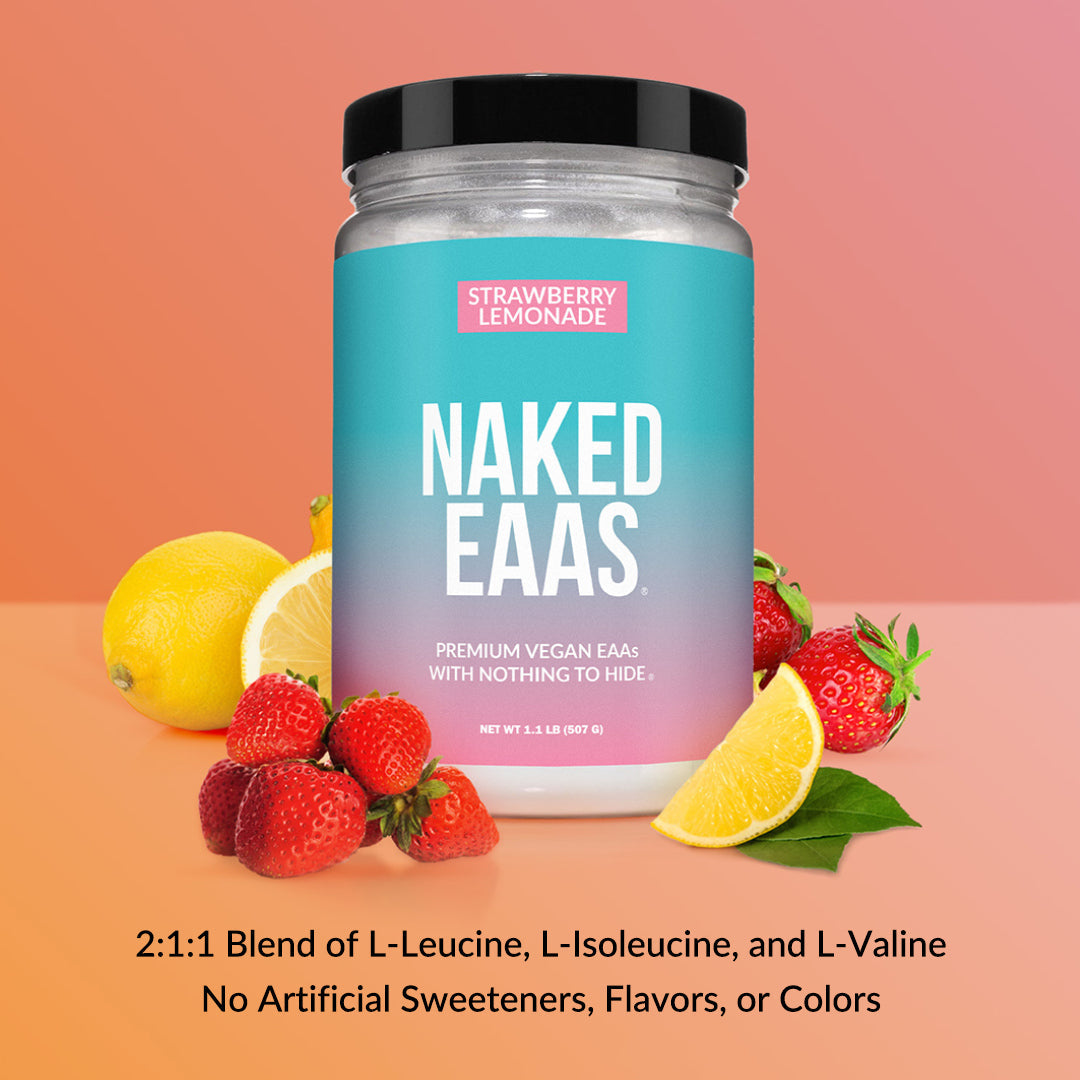 Strawberry Lemonade Essential Amino Acids Supplement - Strawberry EAA for Straightforward Workout Nutrition
