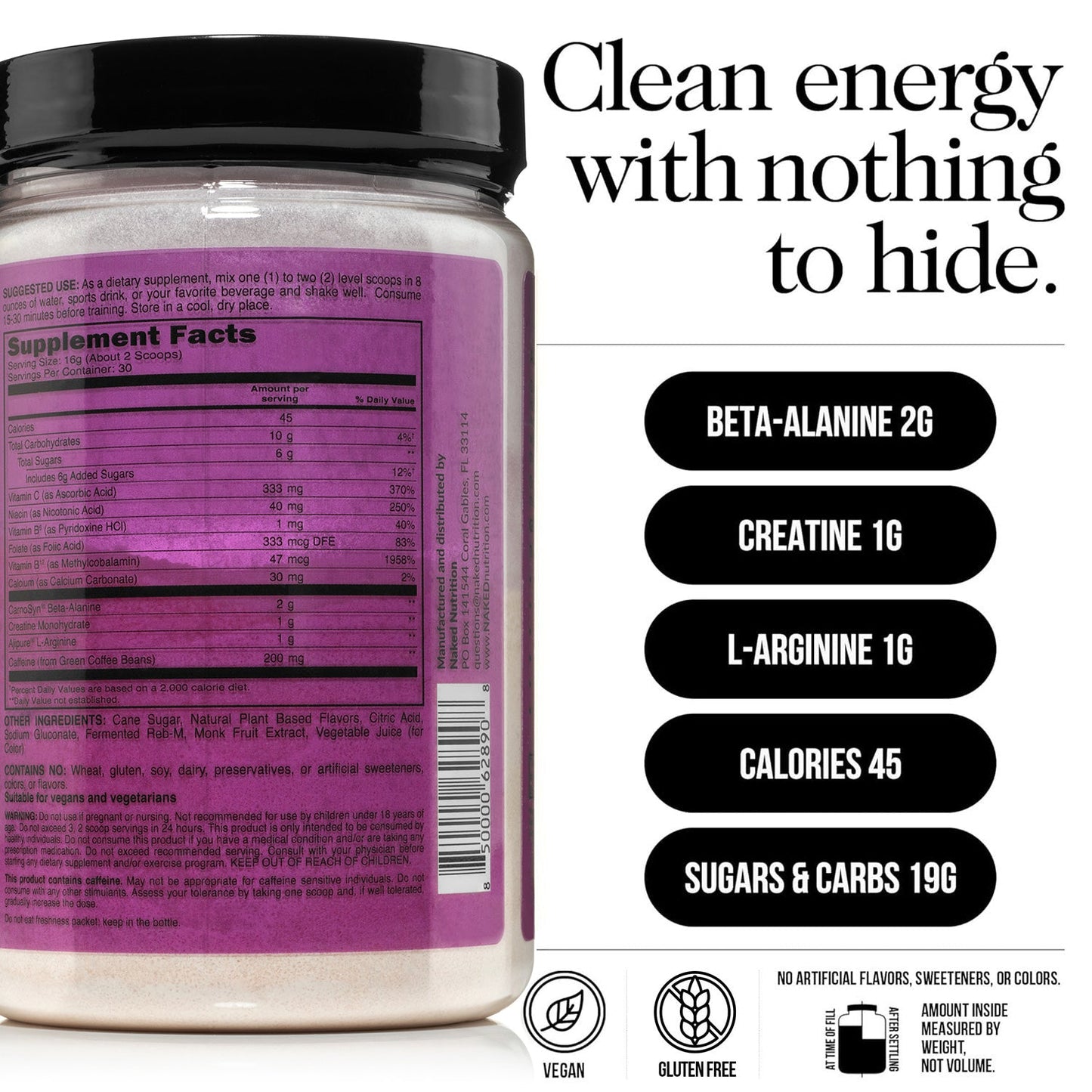 Fruit Punch Pre Workout Supplement - Fruit Punch for Straightforward Workout Nutrition
