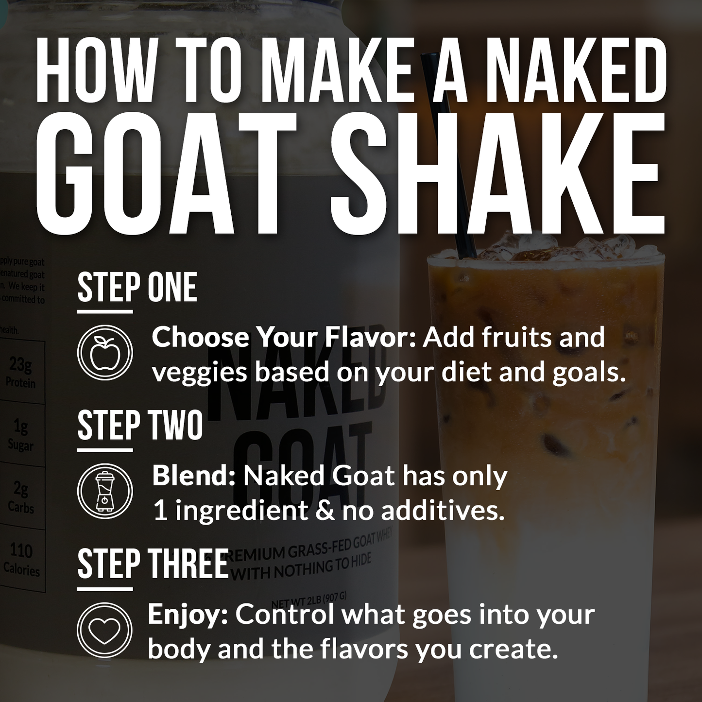 Goat Whey Protein Powder - Unflavored for Simple Daily Protein Routines