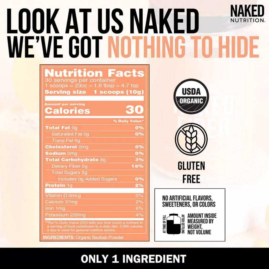 Organic Fiber Supplement with a Straightforward, Versatile Formula