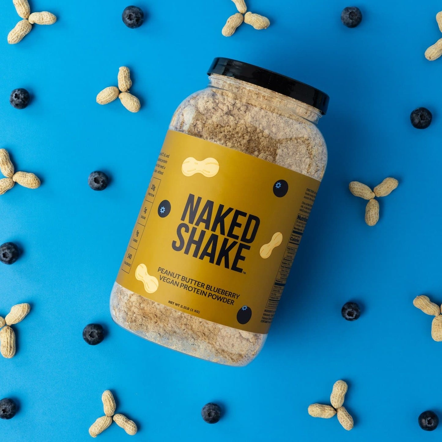PB Blueberry Vegan Protein - PB Blueberry with a Straightforward, Versatile Formula