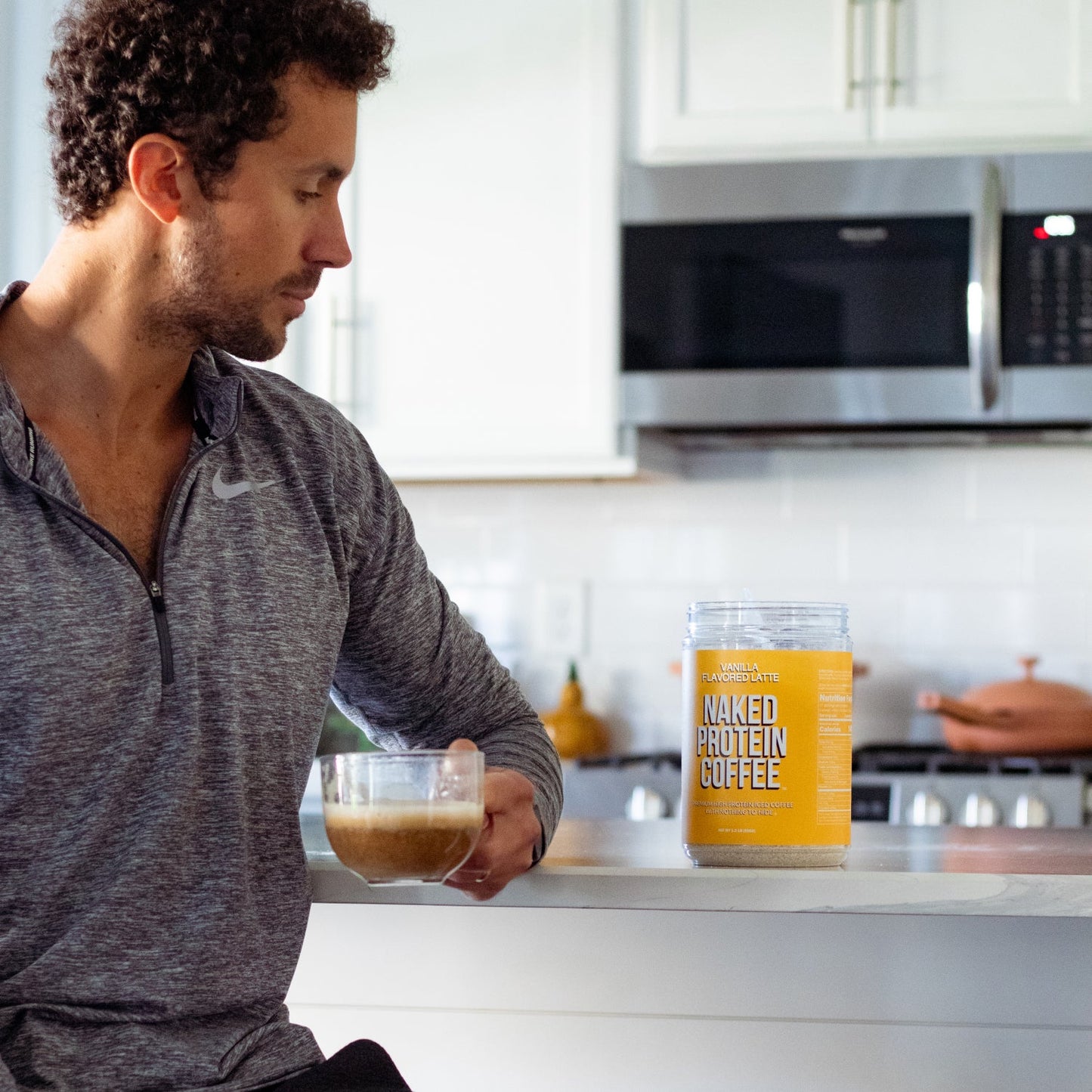 Vanilla Latte Protein Iced Coffee - Vanilla Latte for Simple Coffee and Protein Mixing