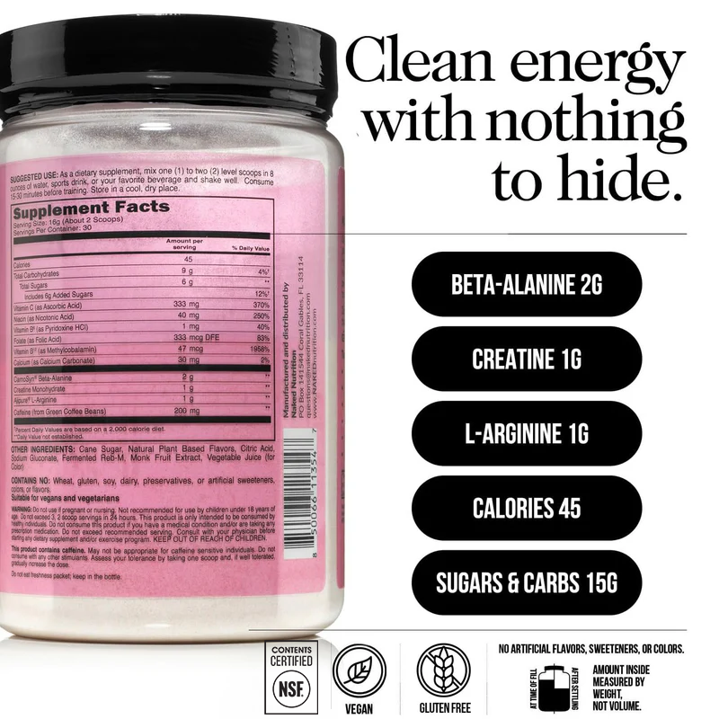 Strawberry Lemonade Pre Workout Supplement - Strawberry Lemonade for Straightforward Workout Nutrition