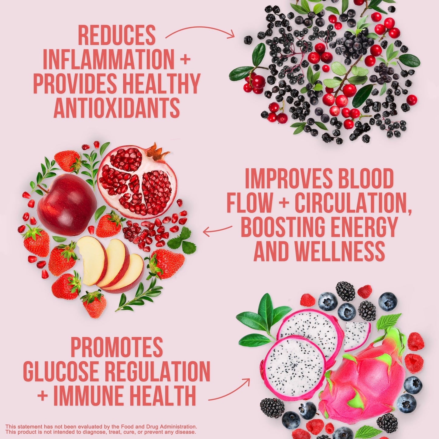 Red Fruit & Vegetable Blend Powder with a Straightforward, Versatile Formula