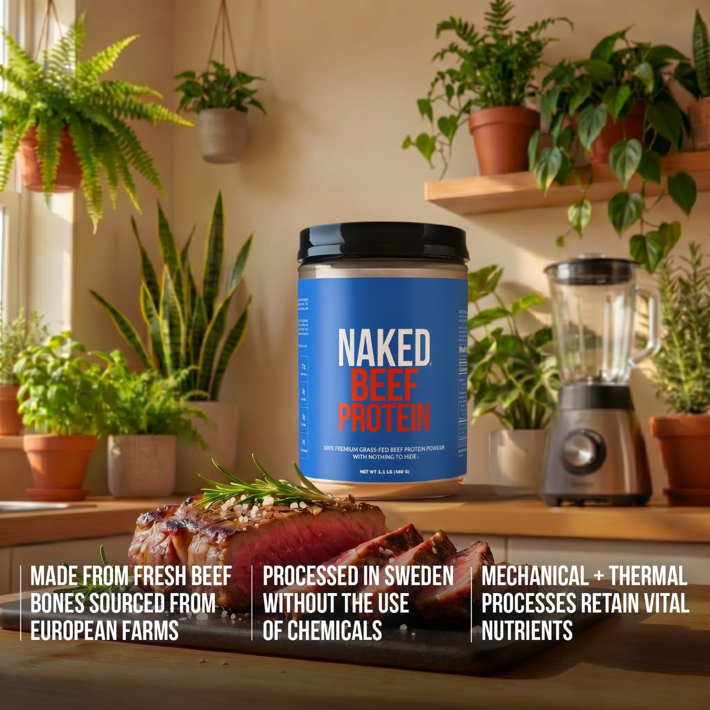 Beef Protein Powder - Unflavored for Simple Daily Protein Routines