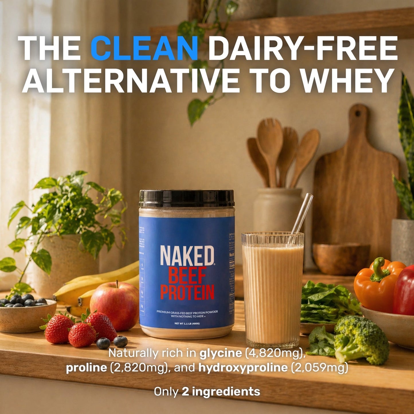 Beef Protein Powder - Unflavored for Simple Daily Protein Routines