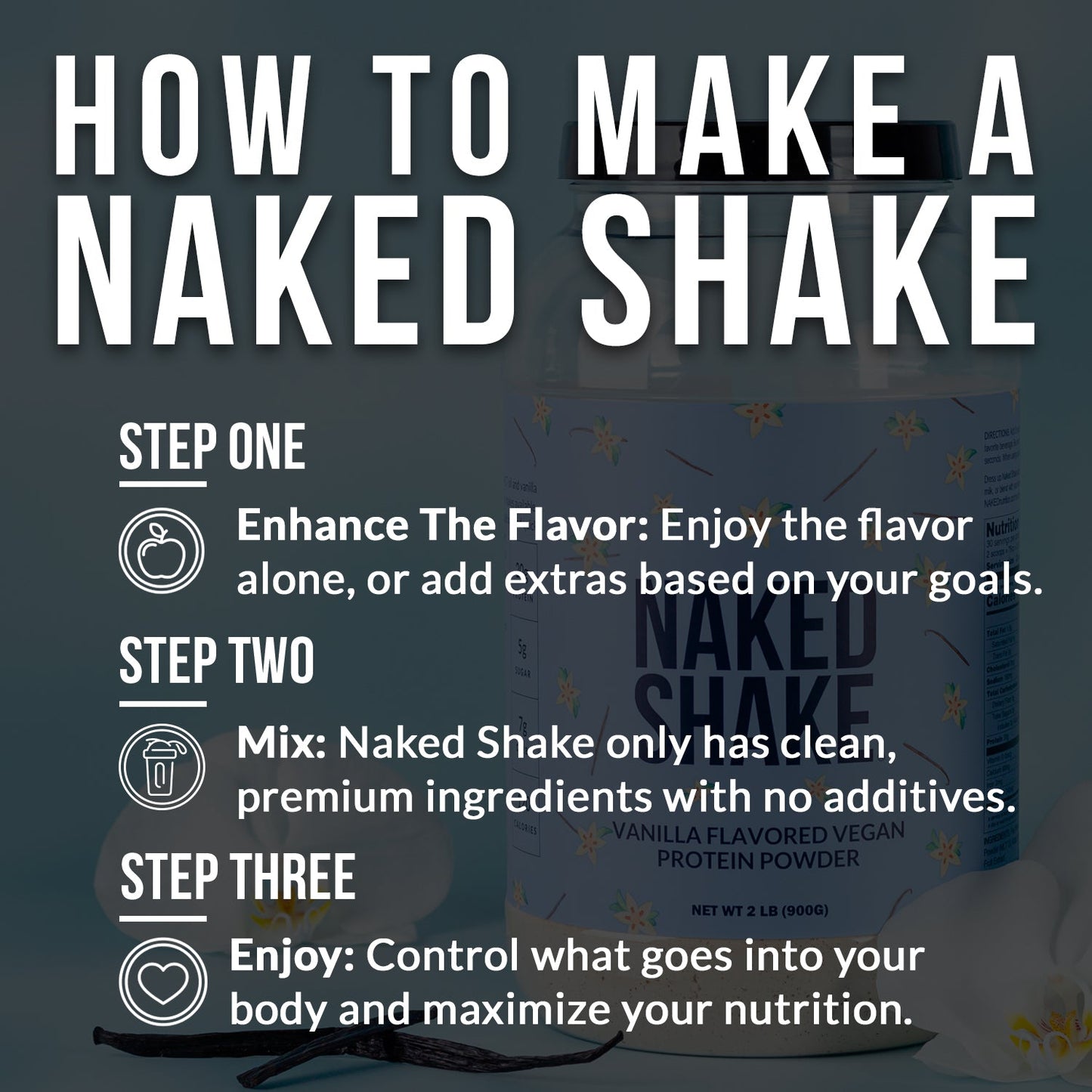 Vanilla Protein Shake - Vanilla for Simple Protein Drink Preparation