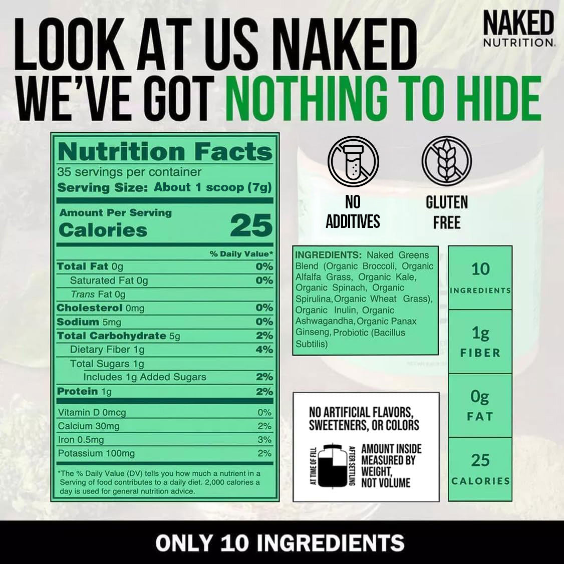 Organic Greens, Prebiotic & Probiotic Powder with a Straightforward, Versatile Formula