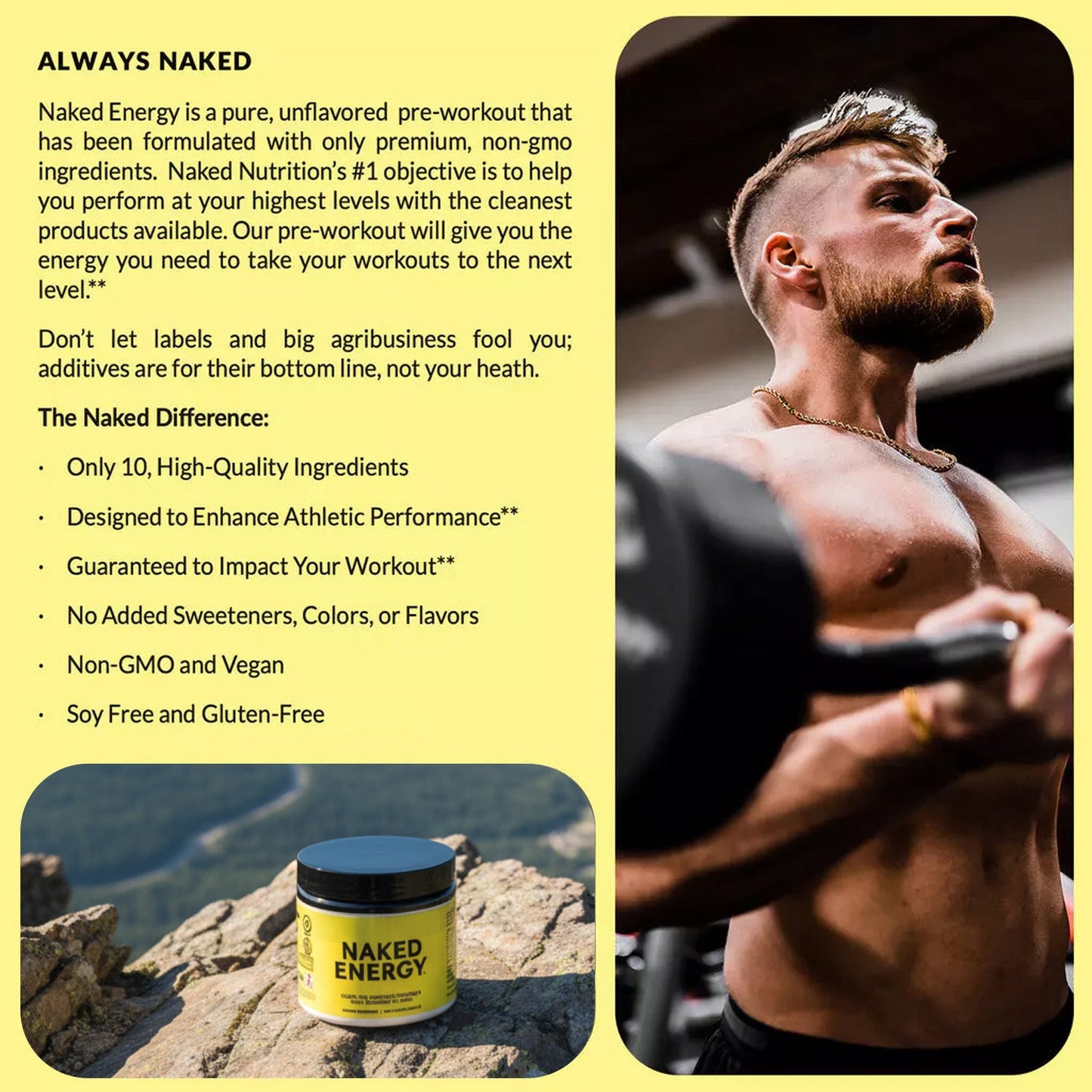Pre Workout Supplement - Unflavored for Straightforward Workout Nutrition