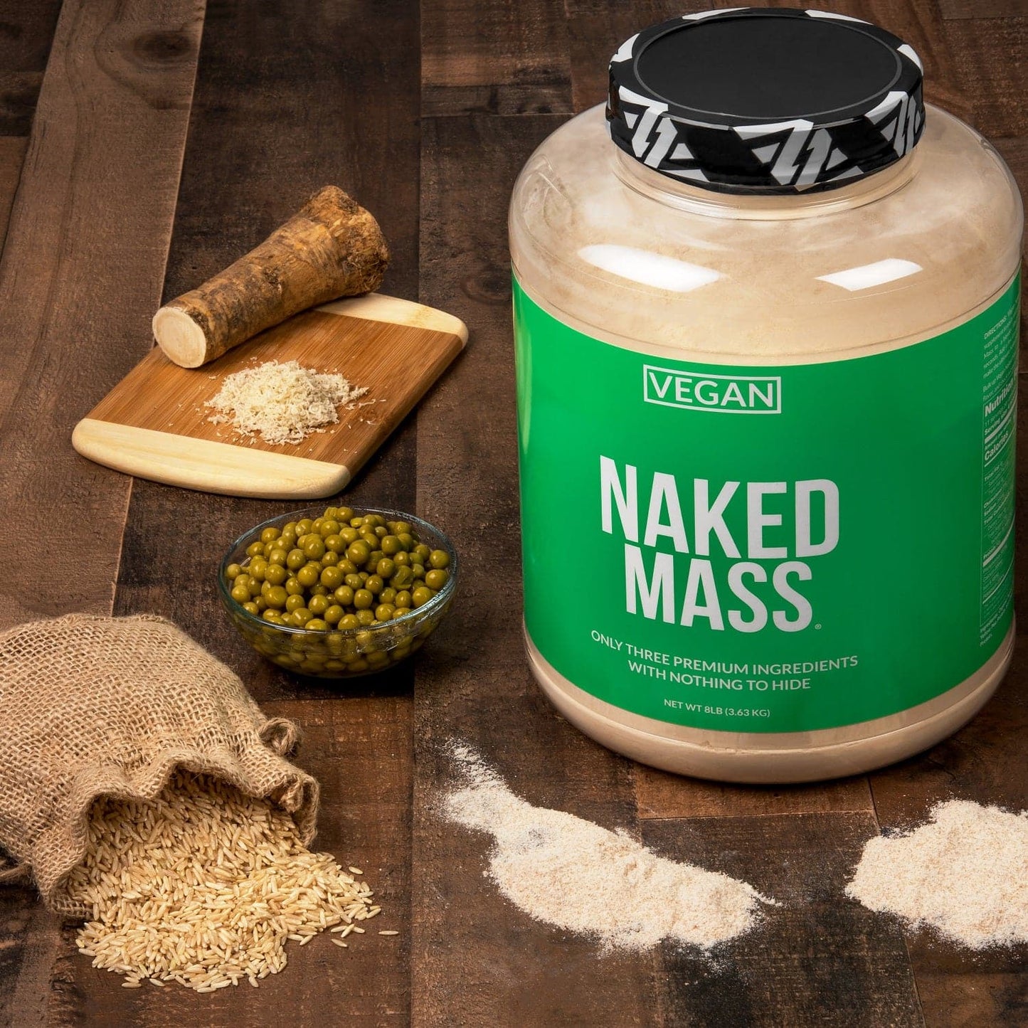 Vegan Mass Gainer Supplement - Unflavored (Vegan) 12LB Made for Simple High-Calorie Drink Routines