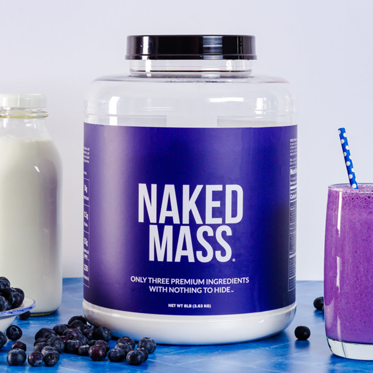 Chocolate Peanut Butter Mass Gainer Protein Supplement - Chocolate PB Made for Simple High-Calorie Drink Routines